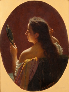 Девушка с зеркалом (Аллегория «Суета Сует»), Де Грандшан Пьер